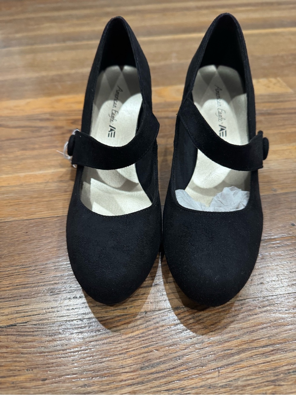 American Eagle Outfitters Black Mary Jane Heeled Pumps